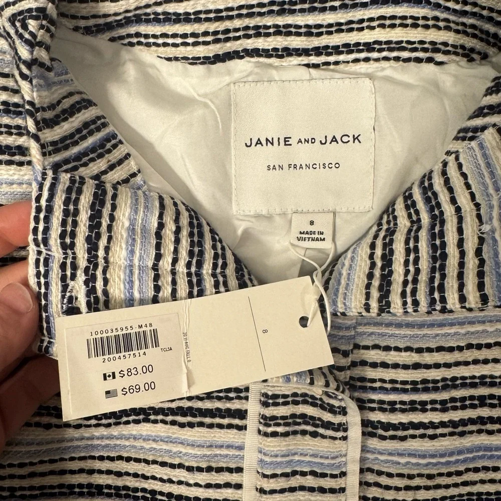 Janie and Jack Bouclé Jacket, 8 - NWT